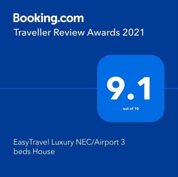 Easytravel Luxury Nec/Airport 3 Beds House Leilighet Birmingham Eksteriør bilde